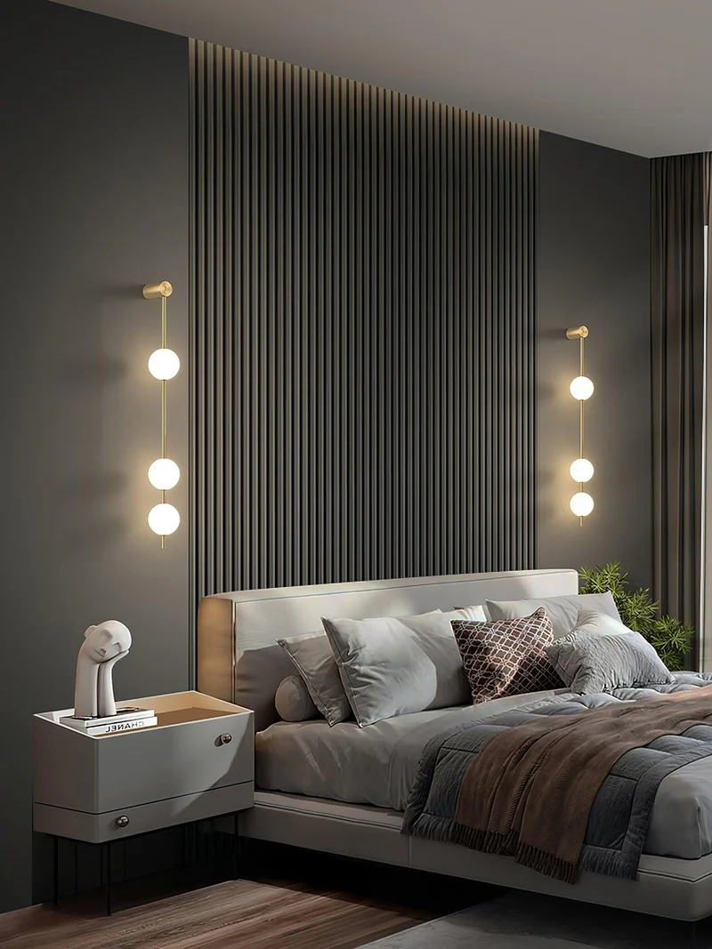 Verticale Glazen Wandlamp met Messing - Design Verlichting voor Gang & Entree | Sansoti