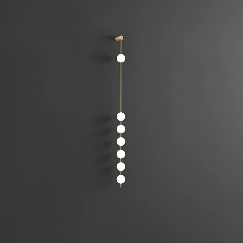 Verticale Glazen Wandlamp met Messing - Design Verlichting voor Gang & Entree | Sansoti