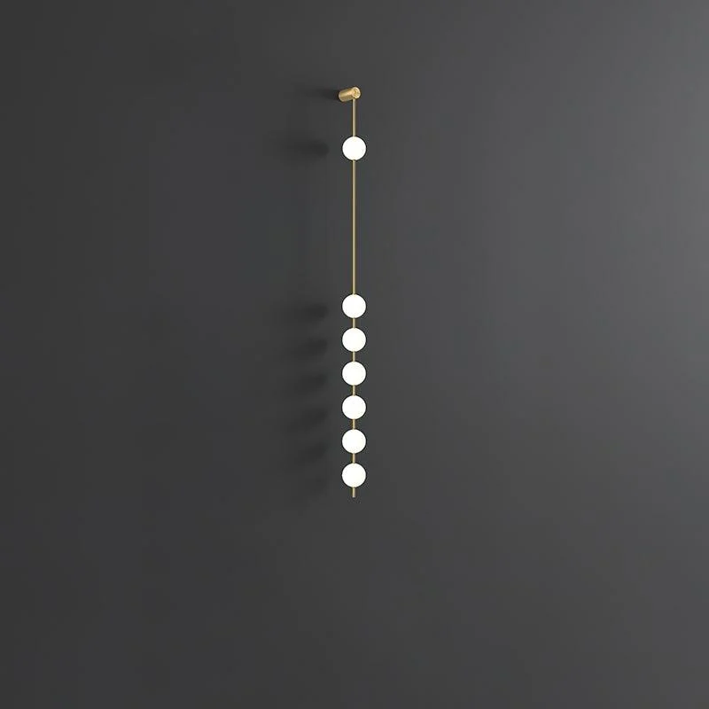 Verticale Glazen Wandlamp met Messing - Design Verlichting voor Gang & Entree | Sansoti