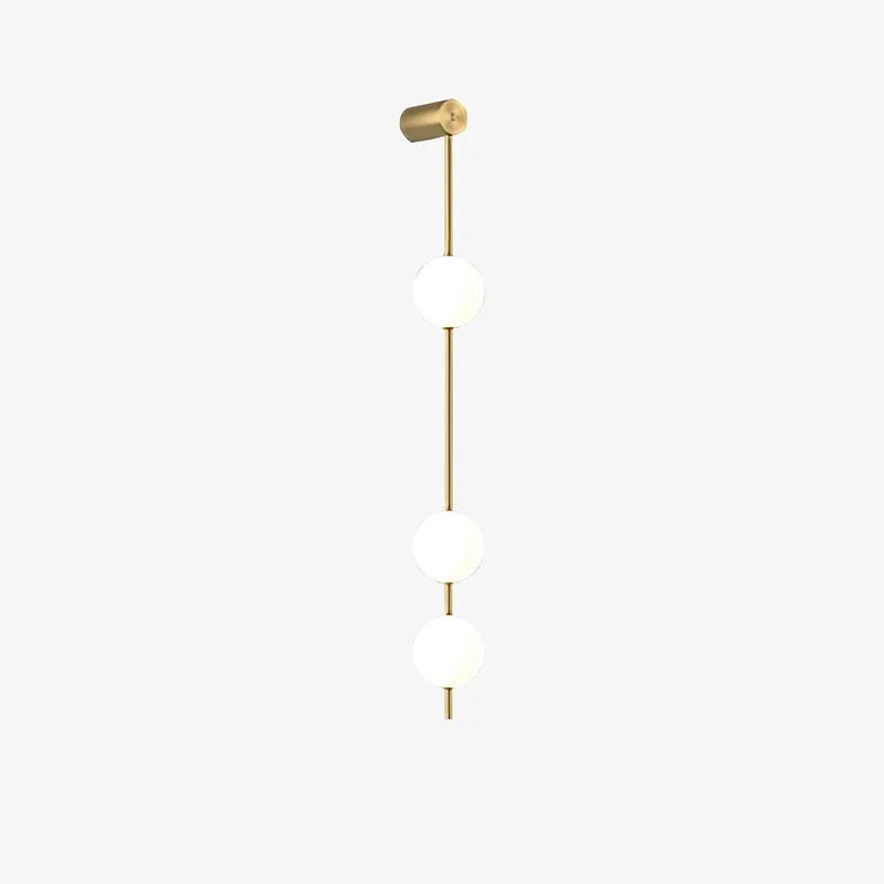 Verticale Glazen Wandlamp met Messing - Design Verlichting voor Gang & Entree | Sansoti
