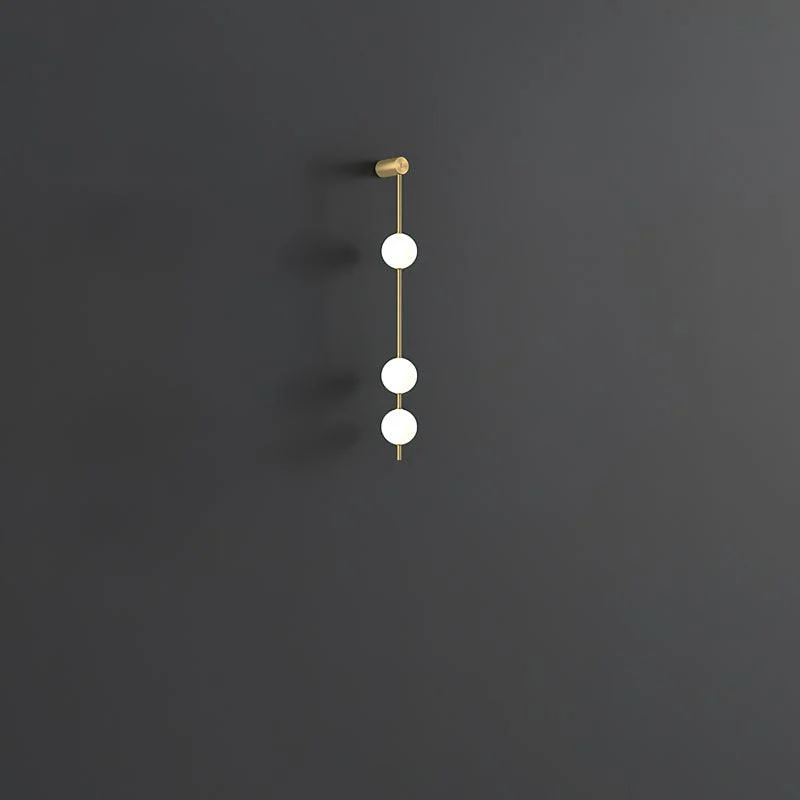 Verticale Glazen Wandlamp met Messing - Design Verlichting voor Gang & Entree | Sansoti
