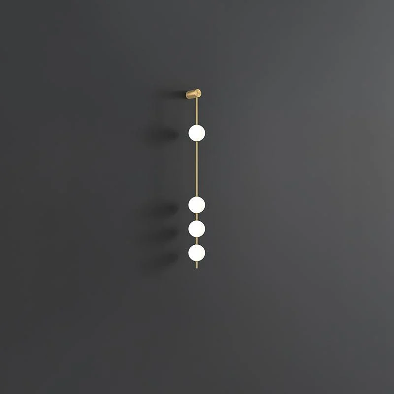 Verticale Glazen Wandlamp met Messing - Design Verlichting voor Gang & Entree | Sansoti