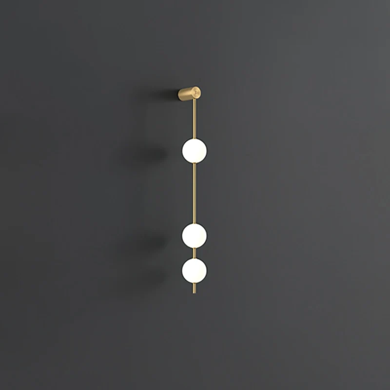 Verticale Glazen Wandlamp met Messing - Design Verlichting voor Gang & Entree | Sansoti