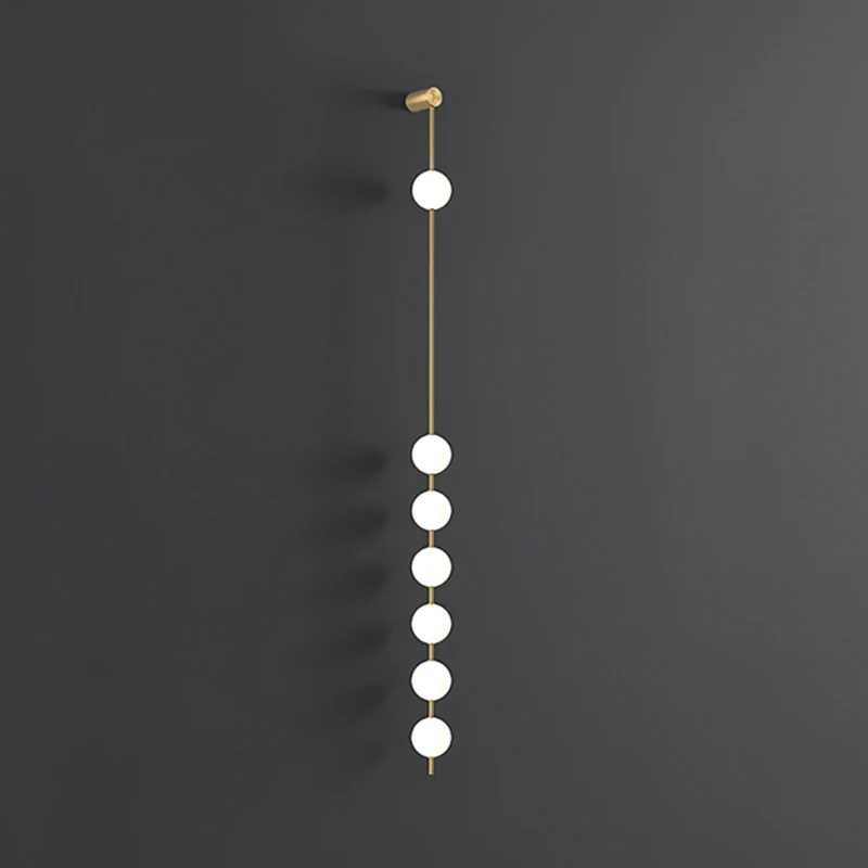 Verticale Glazen Wandlamp met Messing - Design Verlichting voor Gang & Entree | Sansoti