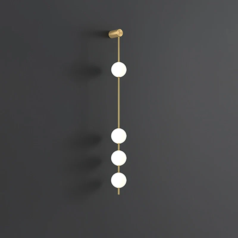 Verticale Glazen Wandlamp met Messing - Design Verlichting voor Gang & Entree | Sansoti