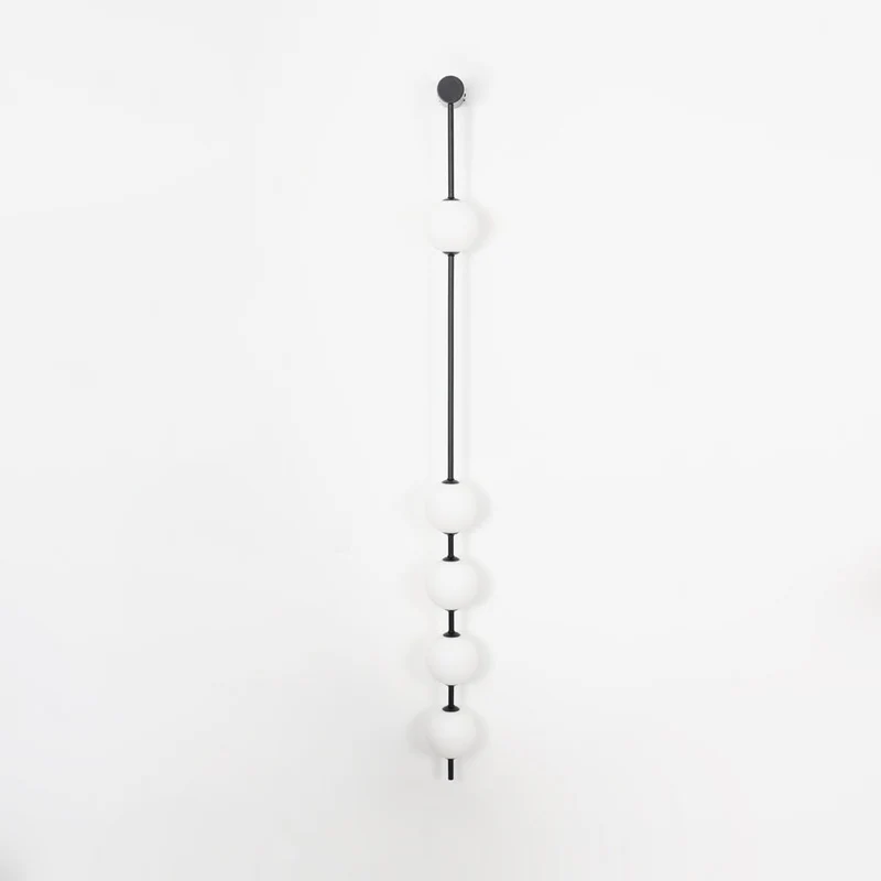 Verticale Glazen Wandlamp met Messing - Design Verlichting voor Gang & Entree | Sansoti