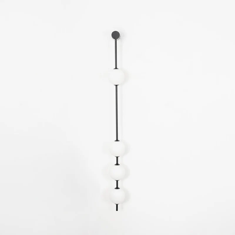 Verticale Glazen Wandlamp met Messing - Design Verlichting voor Gang & Entree | Sansoti