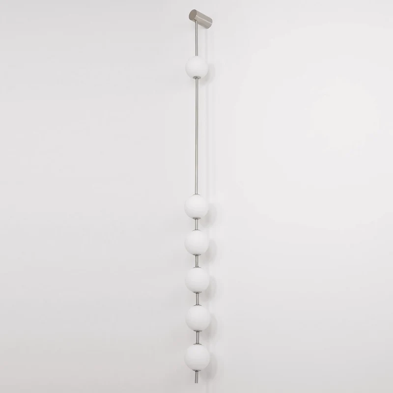 Verticale Glazen Wandlamp met Messing - Design Verlichting voor Gang & Entree | Sansoti