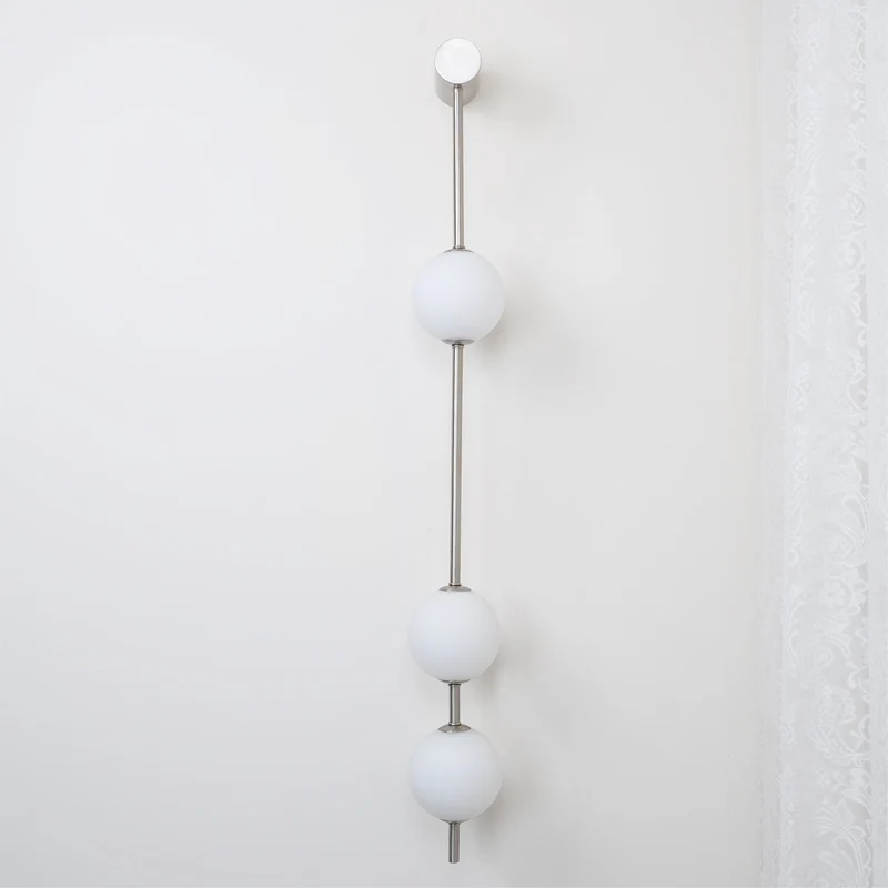 Verticale Glazen Wandlamp met Messing - Design Verlichting voor Gang & Entree | Sansoti