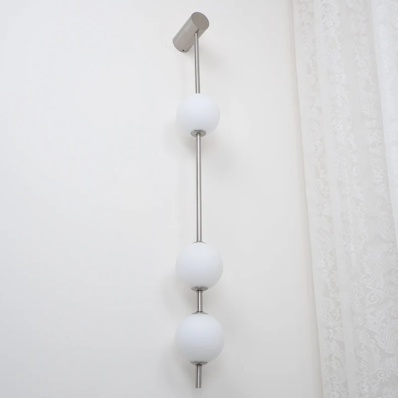 Verticale Glazen Wandlamp met Messing - Design Verlichting voor Gang & Entree | Sansoti