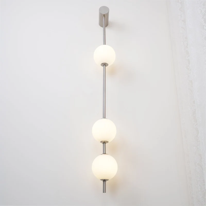 Verticale Glazen Wandlamp met Messing - Design Verlichting voor Gang & Entree | Sansoti