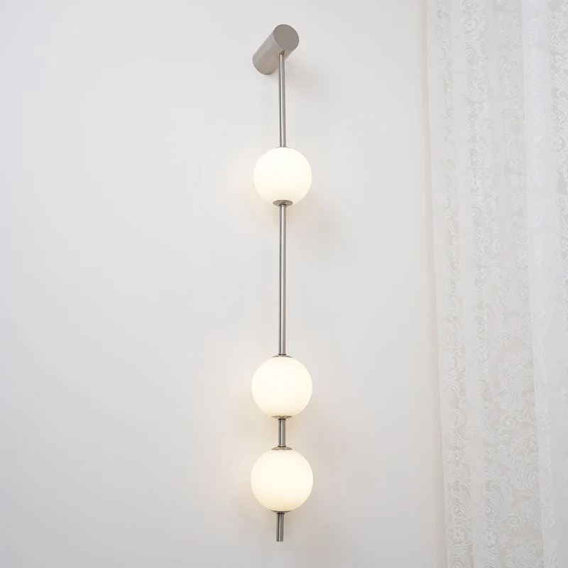 Verticale Glazen Wandlamp met Messing - Design Verlichting voor Gang & Entree | Sansoti