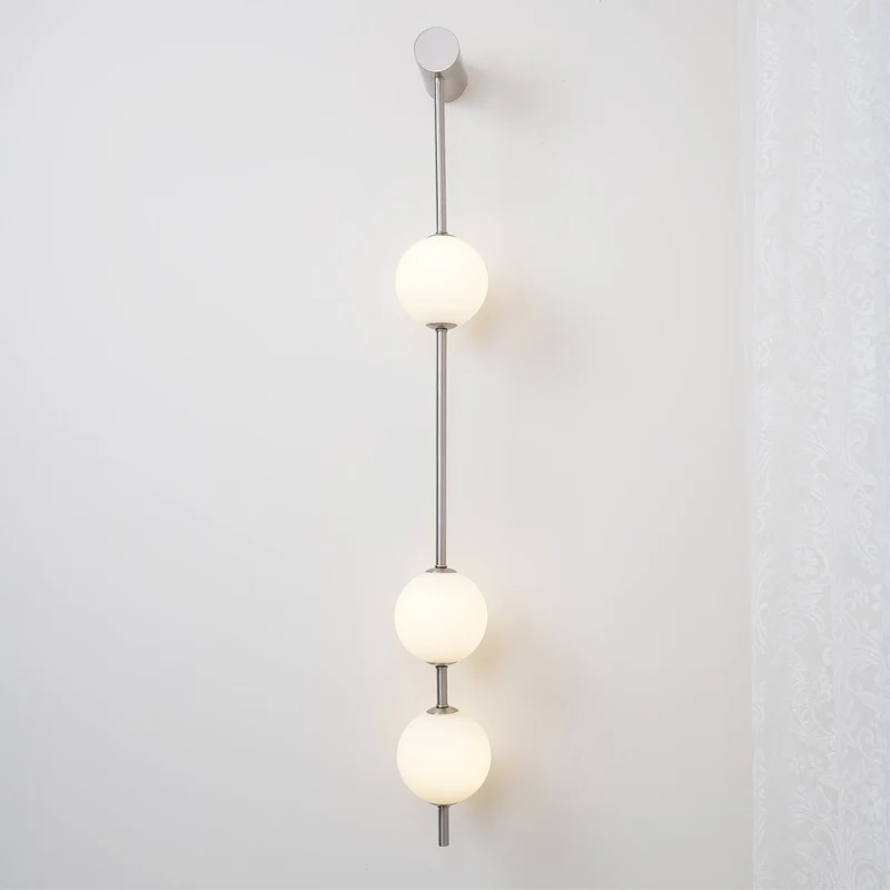 Verticale Glazen Wandlamp met Messing - Design Verlichting voor Gang & Entree | Sansoti