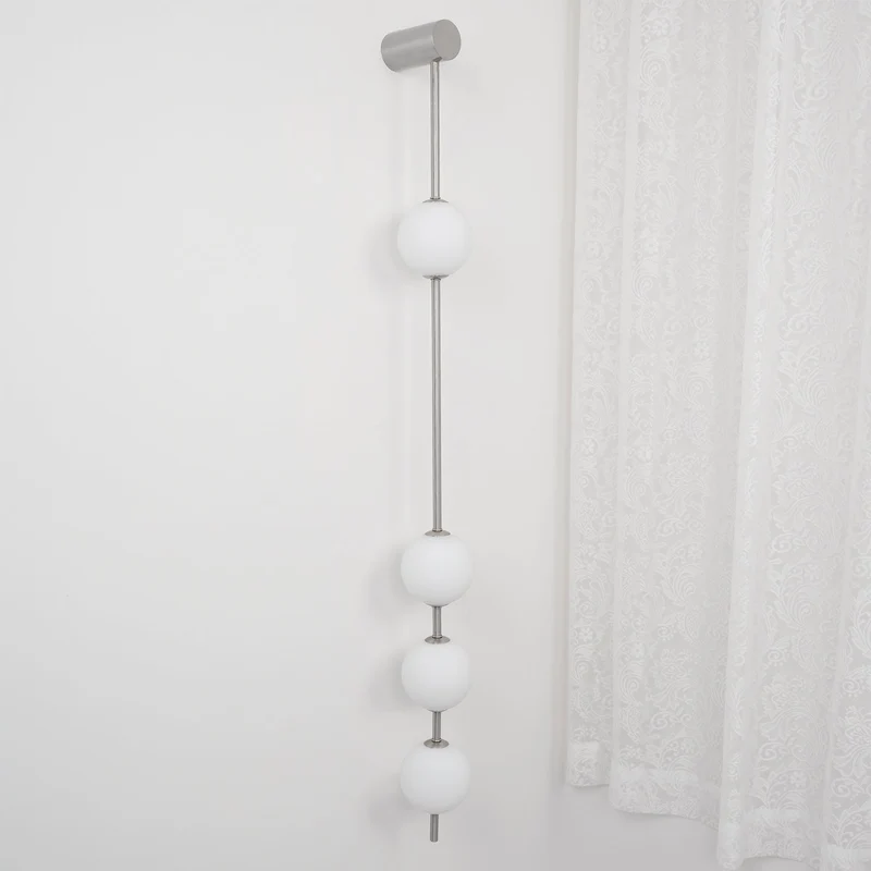 Verticale Glazen Wandlamp met Messing - Design Verlichting voor Gang & Entree | Sansoti