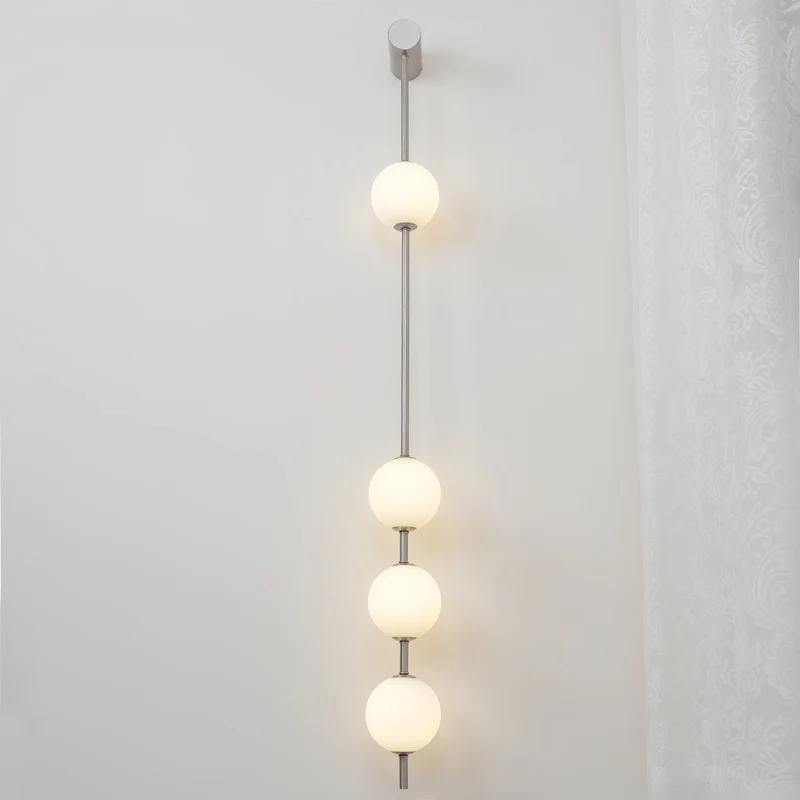 Verticale Glazen Wandlamp met Messing - Design Verlichting voor Gang & Entree | Sansoti