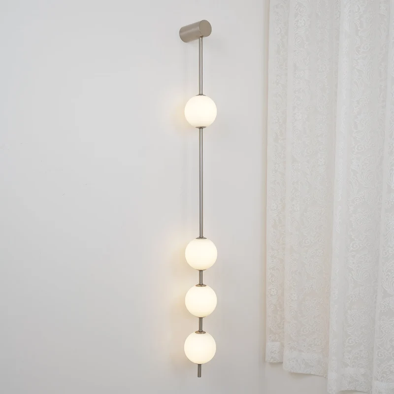 Verticale Glazen Wandlamp met Messing - Design Verlichting voor Gang & Entree | Sansoti