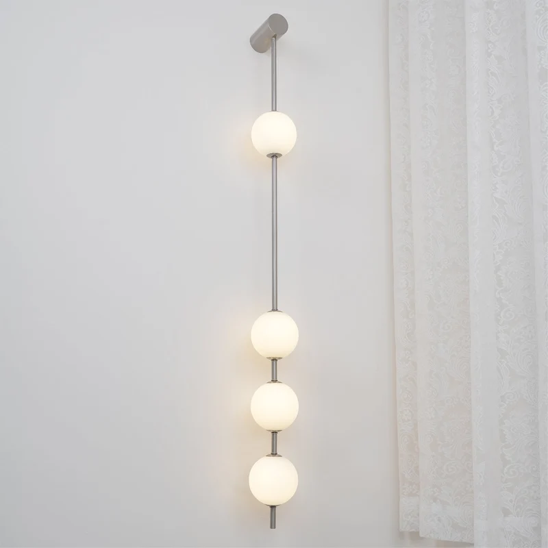 Verticale Glazen Wandlamp met Messing - Design Verlichting voor Gang & Entree | Sansoti