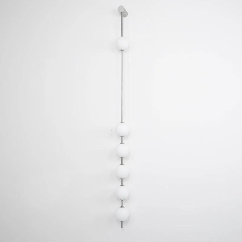 Verticale Glazen Wandlamp met Messing - Design Verlichting voor Gang & Entree | Sansoti