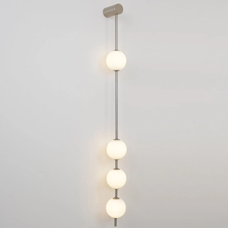Verticale Glazen Wandlamp met Messing - Design Verlichting voor Gang & Entree | Sansoti