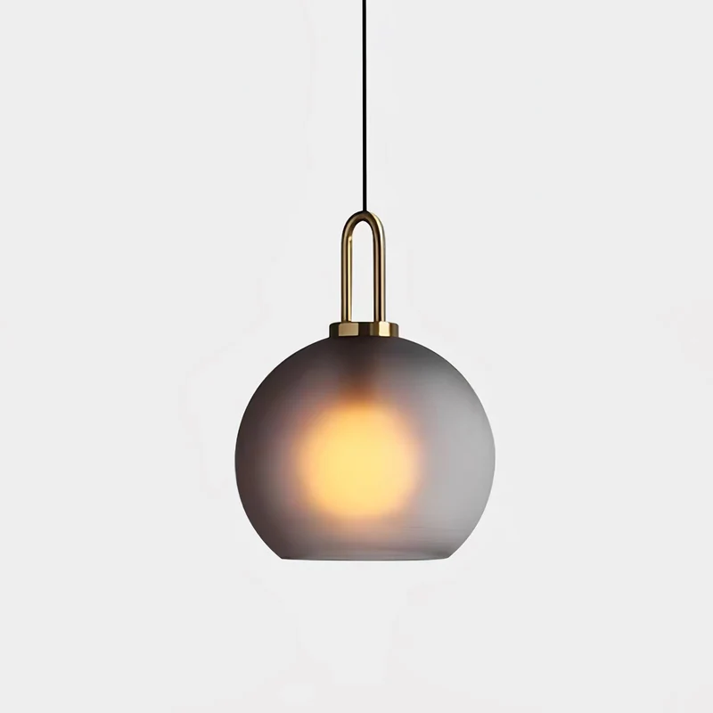 Glazen Hanglamp met Koperen Afwerking – Capsule & Sphere Vormen | Sansoti