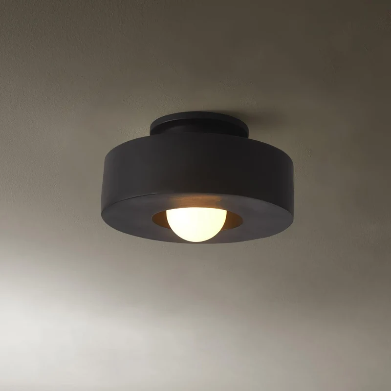 Plafondlamp Simon met Gestapelde Cilindervormen Hars Beschikbaar in Rood Groen Zwart E26 E27 Fitting Ø30×15cm Minimalistisch Design Geometrisch Sculptuur Verlichtingselement | Sansoti