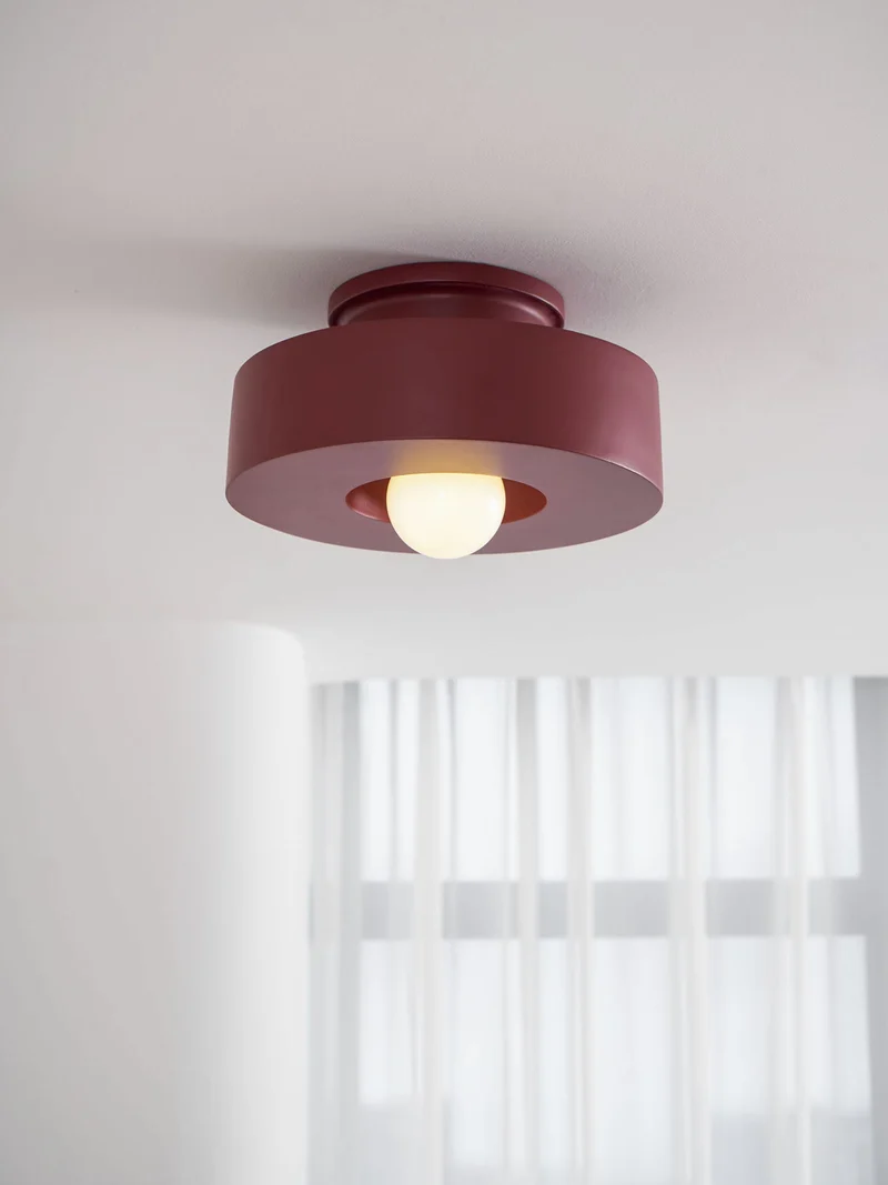 Plafondlamp Simon met Gestapelde Cilindervormen Hars Beschikbaar in Rood Groen Zwart E26 E27 Fitting Ø30×15cm Minimalistisch Design Geometrisch Sculptuur Verlichtingselement | Sansoti
