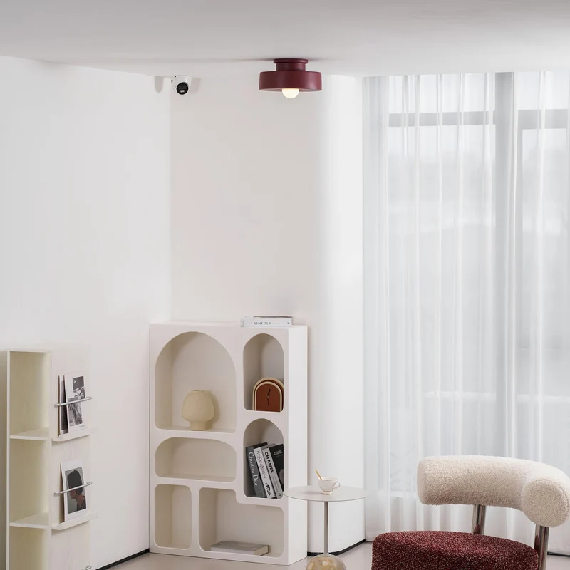 Plafondlamp Simon met Gestapelde Cilindervormen Hars Beschikbaar in Rood Groen Zwart E26 E27 Fitting Ø30×15cm Minimalistisch Design Geometrisch Sculptuur Verlichtingselement | Sansoti