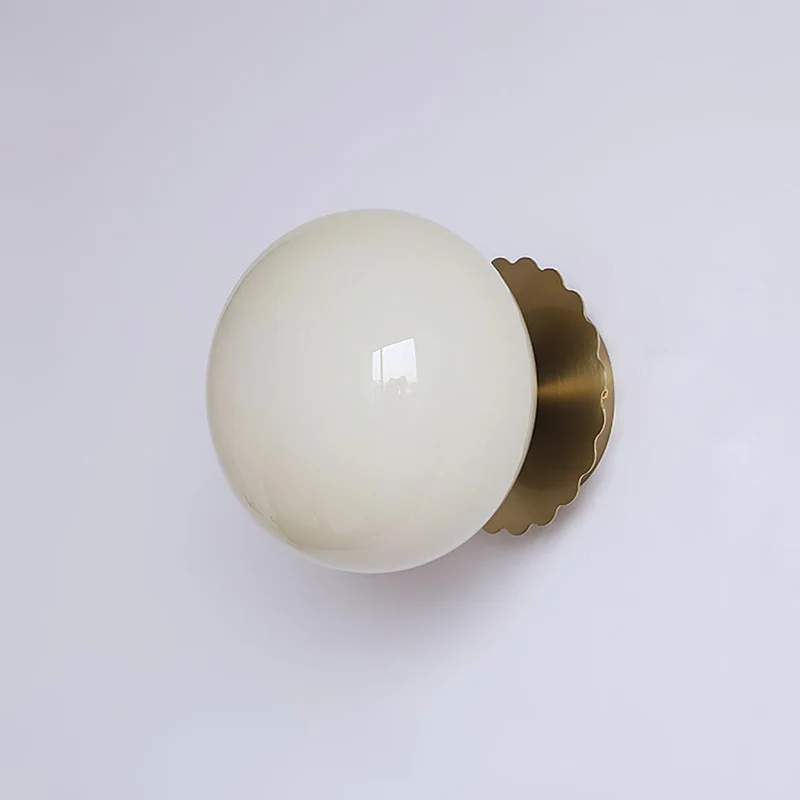 Glazen Wandlamp met Gekleurde Diffuser – Dimbare Armatuur Wand & Plafond Converteerbaar | Sansoti