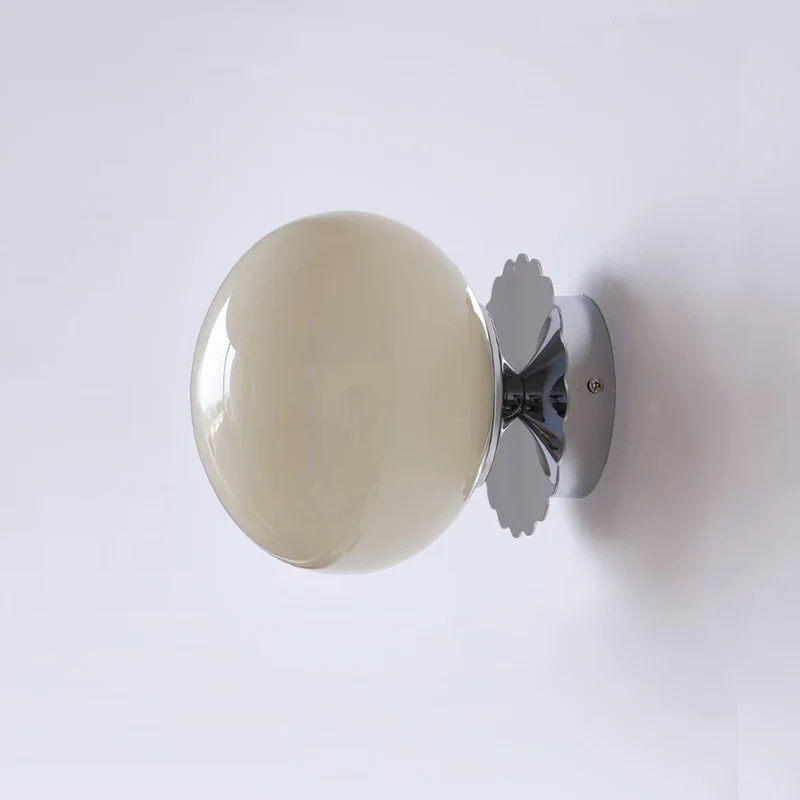 Glazen Wandlamp met Gekleurde Diffuser – Dimbare Armatuur Wand & Plafond Converteerbaar | Sansoti