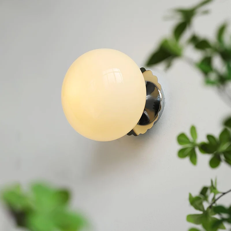 Glazen Wandlamp met Gekleurde Diffuser – Dimbare Armatuur Wand & Plafond Converteerbaar | Sansoti