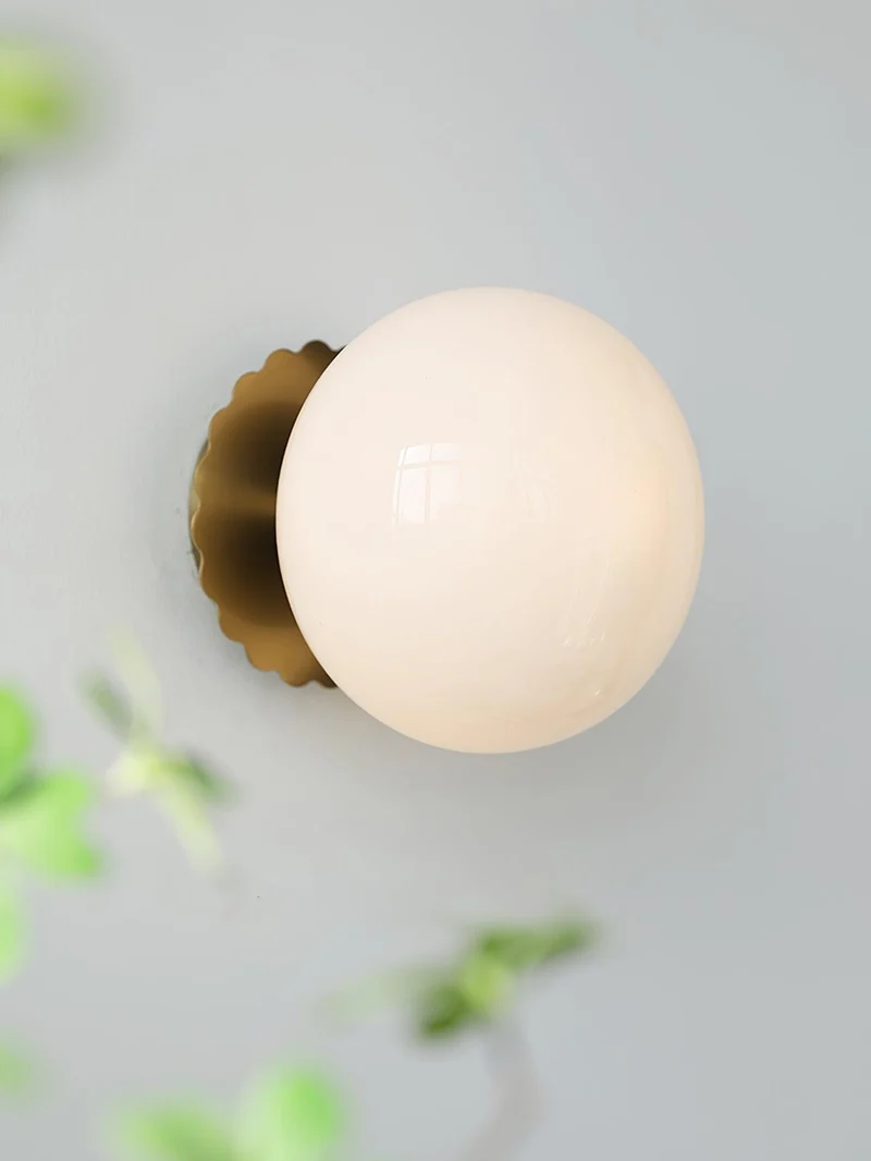 Glazen Wandlamp met Gekleurde Diffuser – Dimbare Armatuur Wand & Plafond Converteerbaar | Sansoti