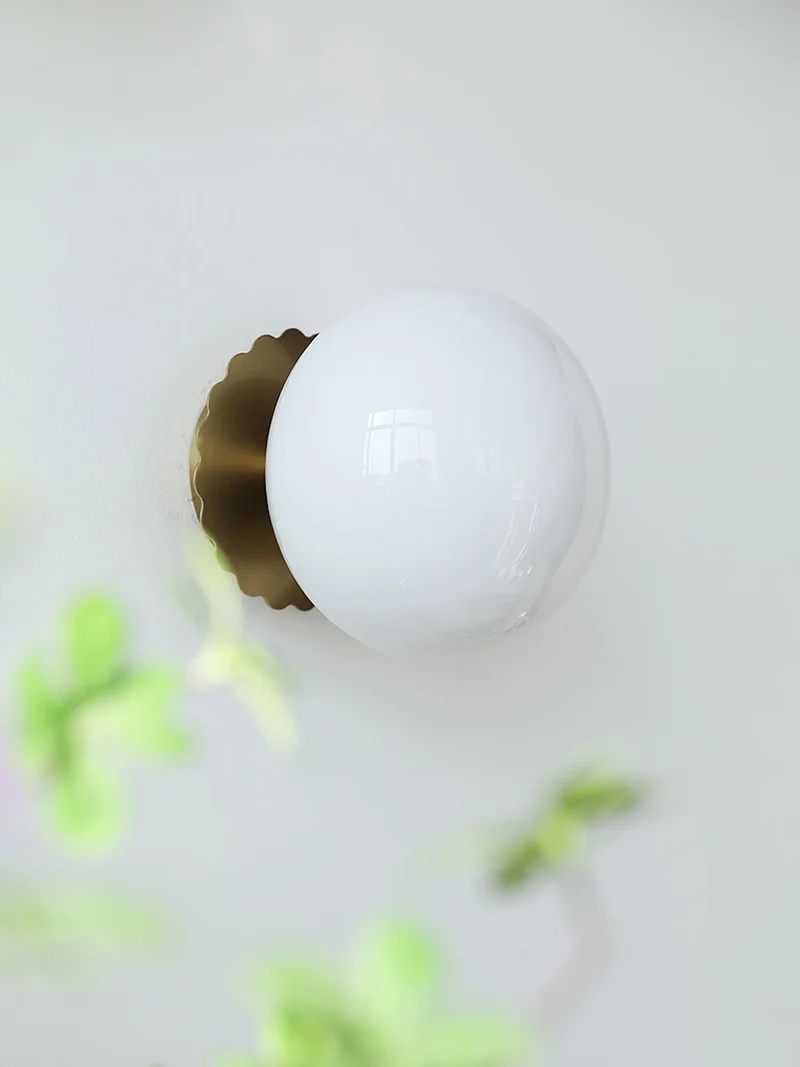 Glazen Wandlamp met Gekleurde Diffuser – Dimbare Armatuur Wand & Plafond Converteerbaar | Sansoti