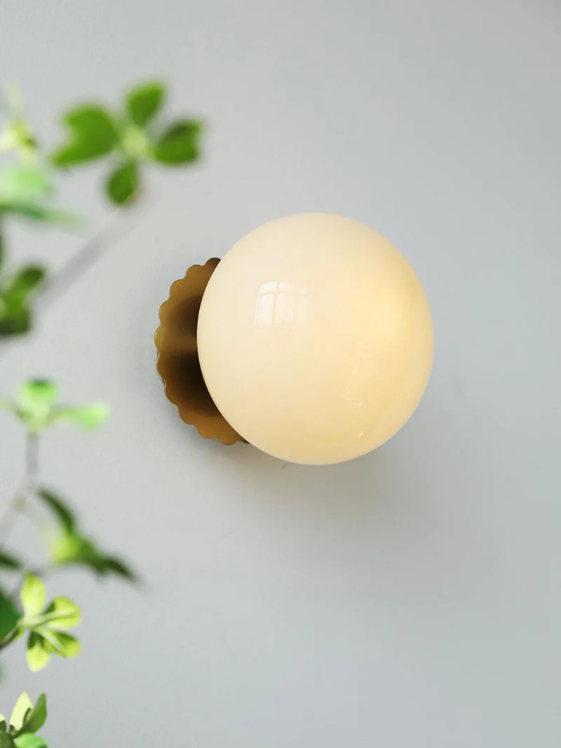 Glazen Wandlamp met Gekleurde Diffuser – Dimbare Armatuur Wand & Plafond Converteerbaar | Sansoti