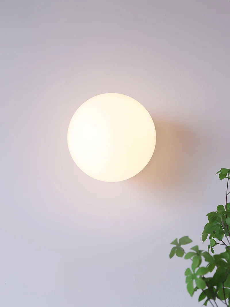 Glazen Wandlamp met Gekleurde Diffuser – Dimbare Armatuur Wand & Plafond Converteerbaar | Sansoti