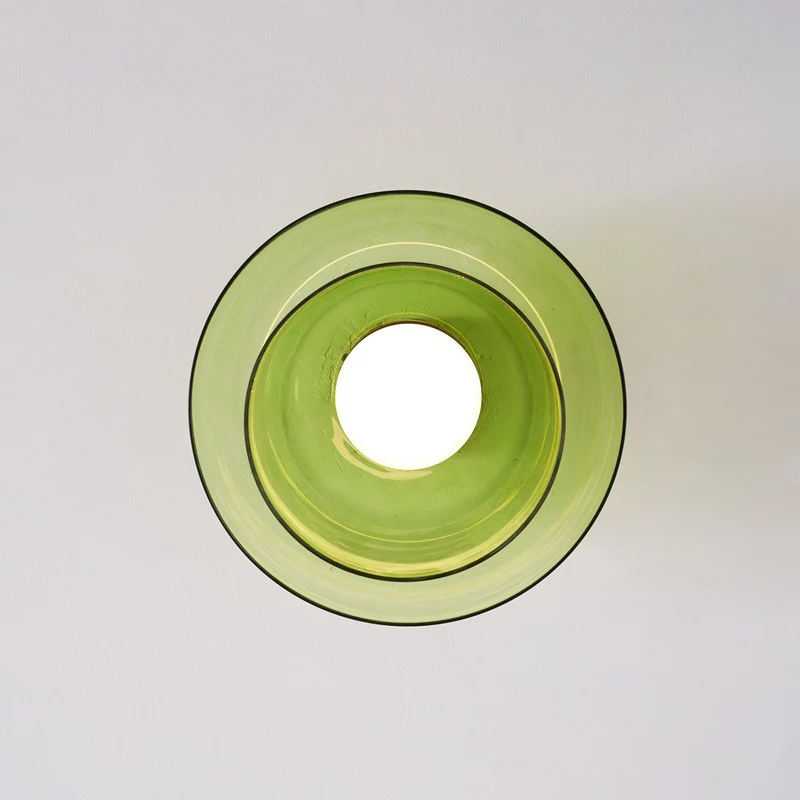 Lagen Plafondlamp met Glazen Schijven | Warm Getint Glas | Scandinavische Elegantie | Subtiel Gelaagd Licht | Moderne Plafondverlichting | Dimbare Versie Beschikbaar | Design Plafondlamp | Meerlaags Glasdesign | Natuurlijk Lichtgevoel | Sansoti
