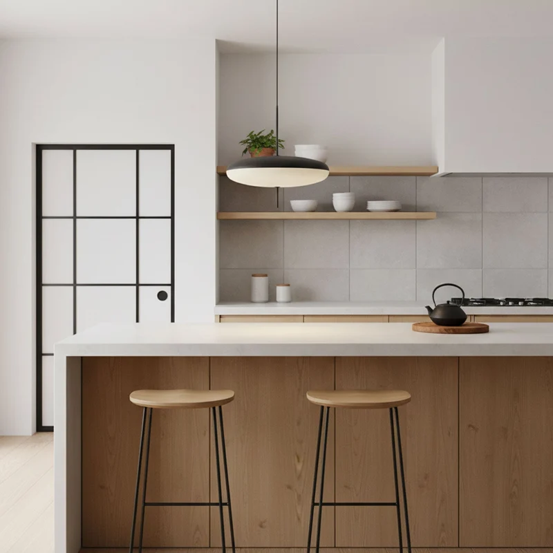 Opaalwitte Schijfhanglamp Elliptisch Design Glas-Effect Polymeer 3-4 Lichtpunten E26/E27 Moderne Designlamp Scandinavische Stijl Zwart of Wit Scandinavisch Interieur | Sansoti
