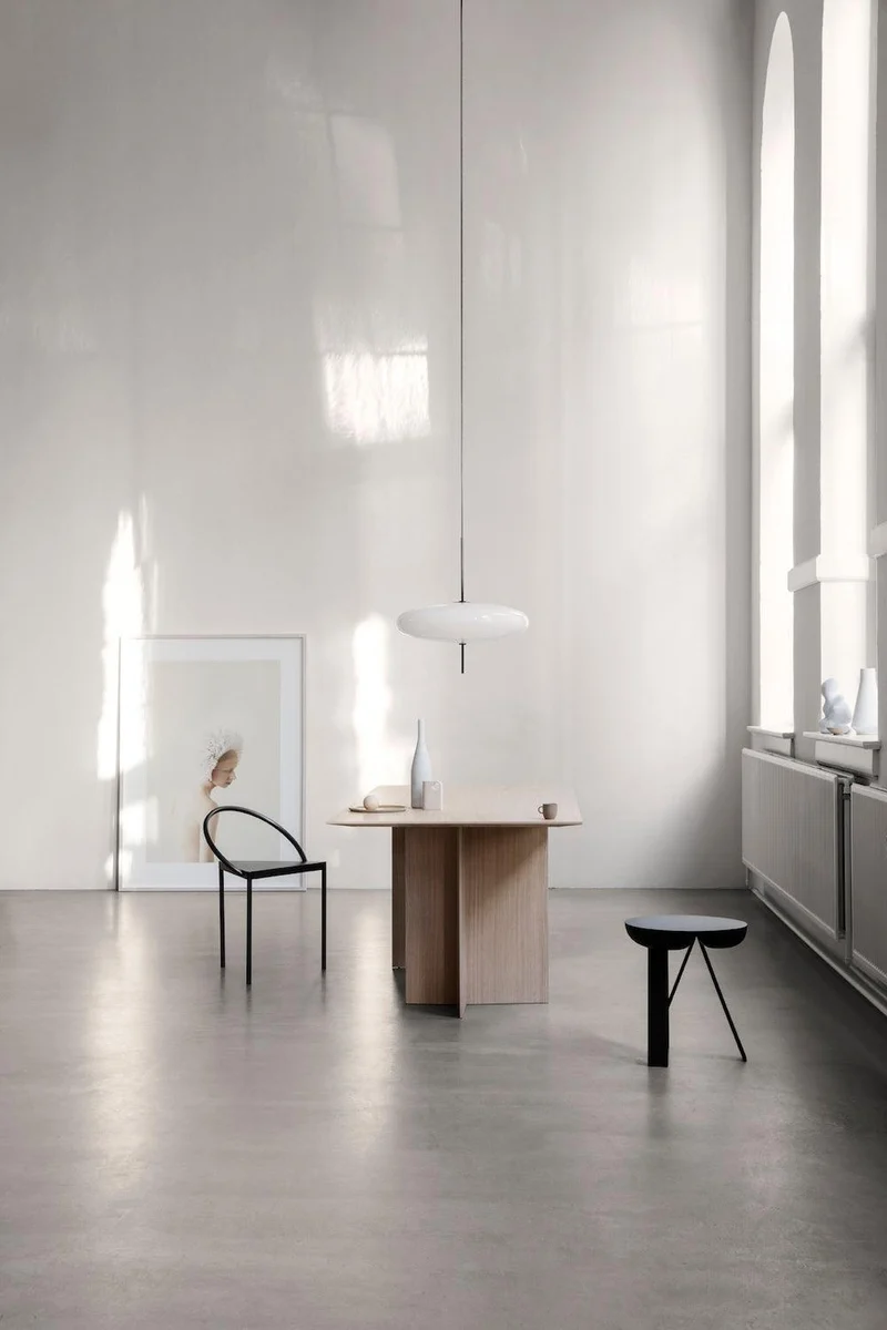 Opaalwitte Schijfhanglamp Elliptisch Design Glas-Effect Polymeer 3-4 Lichtpunten E26/E27 Moderne Designlamp Scandinavische Stijl Zwart of Wit Scandinavisch Interieur | Sansoti
