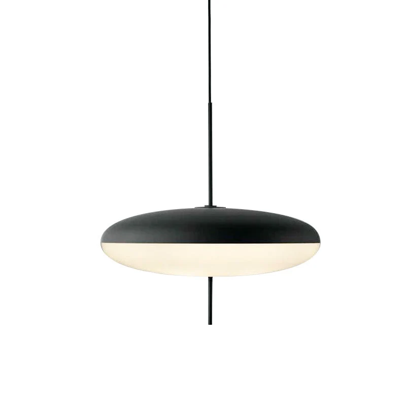 Opaalwitte Schijfhanglamp Elliptisch Design Glas-Effect Polymeer 3-4 Lichtpunten E26/E27 Moderne Designlamp Scandinavische Stijl Zwart of Wit Scandinavisch Interieur | Sansoti