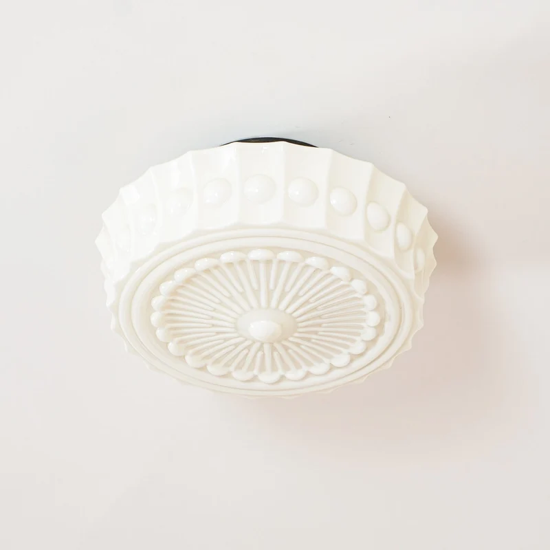 Plafondlamp Metalen Frame Glazen Kap Ø36-45cm Klassiek Industrieel Design voor Woonkamer Eetkamer Hal E26 E27 3-4 Lichtpunten Wandmontage Hardwired Plafondverlichting Modern Chique | Sansoti