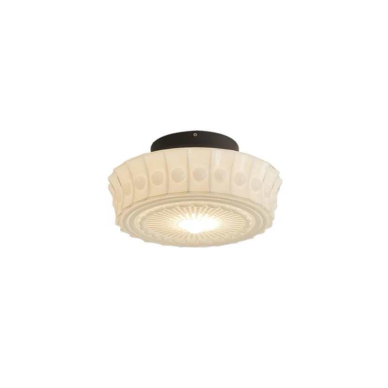 Plafondlamp Metalen Frame Glazen Kap Ø36-45cm Klassiek Industrieel Design voor Woonkamer Eetkamer Hal E26 E27 3-4 Lichtpunten Wandmontage Hardwired Plafondverlichting Modern Chique | Sansoti