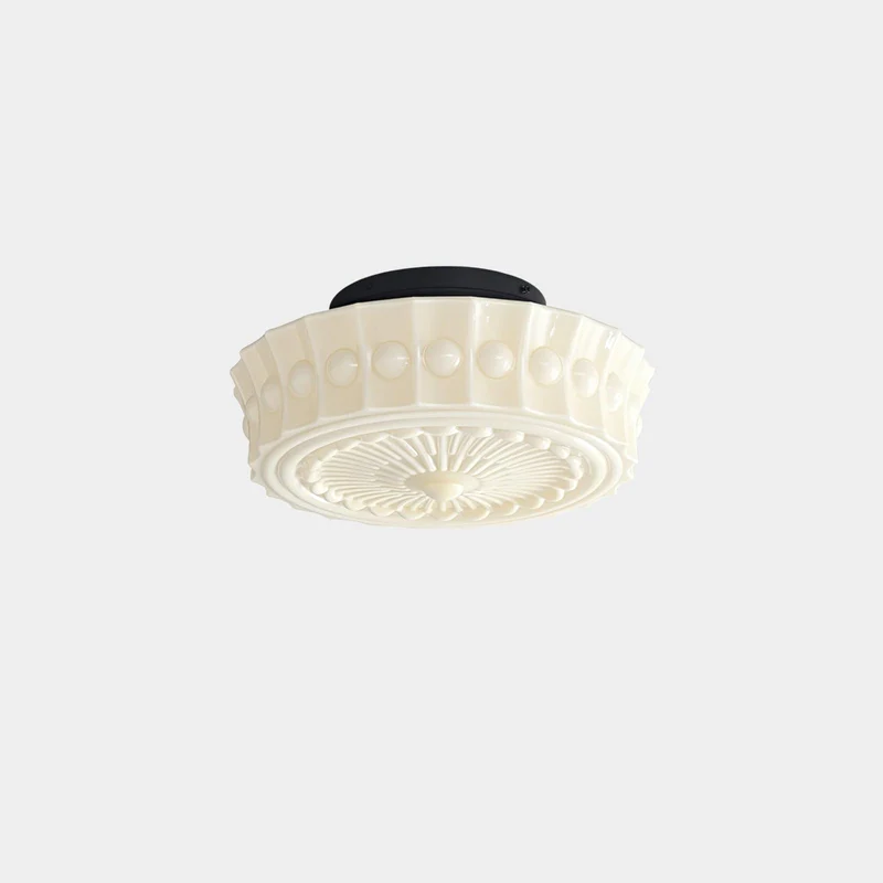 Plafondlamp Metalen Frame Glazen Kap Ø36-45cm Klassiek Industrieel Design voor Woonkamer Eetkamer Hal E26 E27 3-4 Lichtpunten Wandmontage Hardwired Plafondverlichting Modern Chique | Sansoti