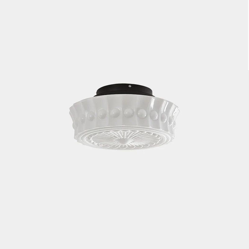 Plafondlamp Metalen Frame Glazen Kap Ø36-45cm Klassiek Industrieel Design voor Woonkamer Eetkamer Hal E26 E27 3-4 Lichtpunten Wandmontage Hardwired Plafondverlichting Modern Chique | Sansoti