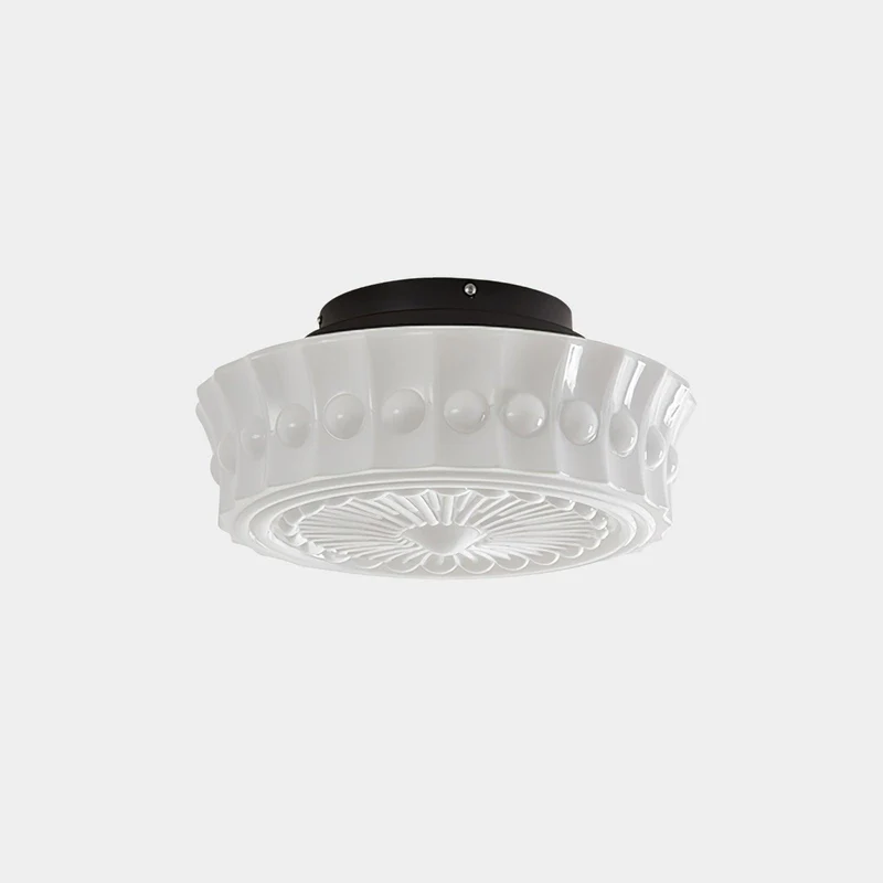 Plafondlamp Metalen Frame Glazen Kap Ø36-45cm Klassiek Industrieel Design voor Woonkamer Eetkamer Hal E26 E27 3-4 Lichtpunten Wandmontage Hardwired Plafondverlichting Modern Chique | Sansoti