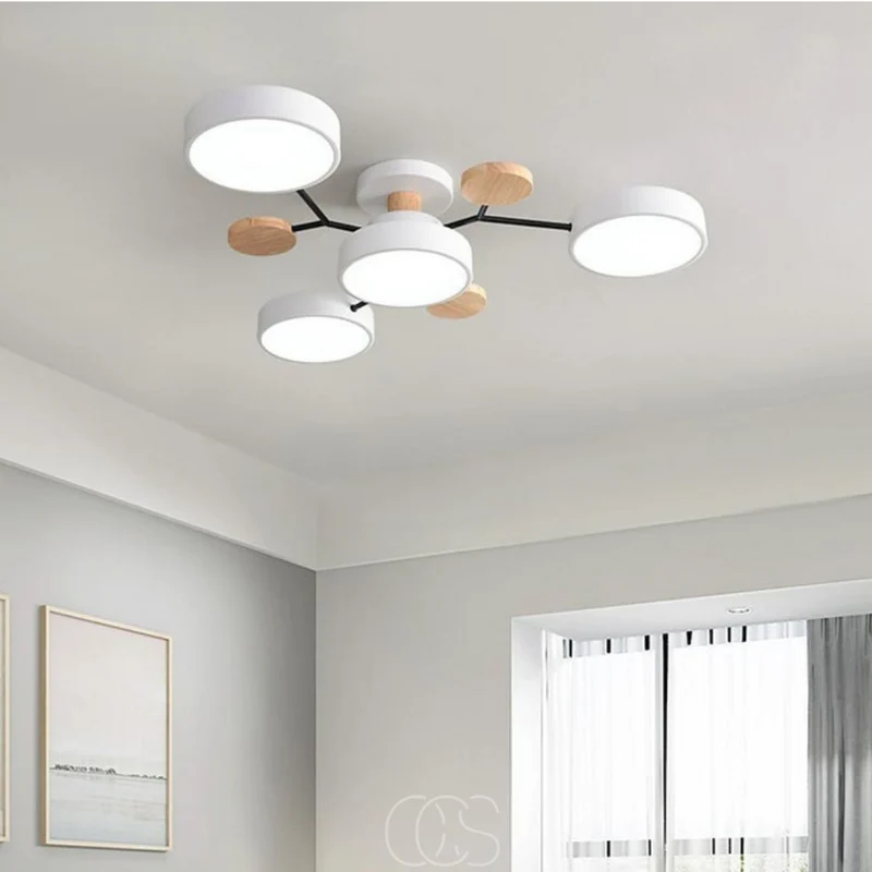 Ronde LED Plafondlamp Metaal 63,5cm Meerkleurig Dimbaar Modern Design Woonkamer Eetkamer Slaapkamer Verlichting | Sansoti