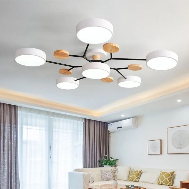 Ronde LED Plafondlamp Metaal 63,5cm Meerkleurig Dimbaar Modern Design Woonkamer Eetkamer Slaapkamer Verlichting | Sansoti