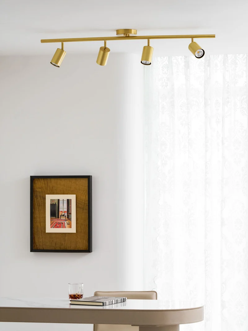 Verstelbare Wandlamp met Messing of Zwart Afwerking – 2 tot 4 Lichtpunten | Sansoti