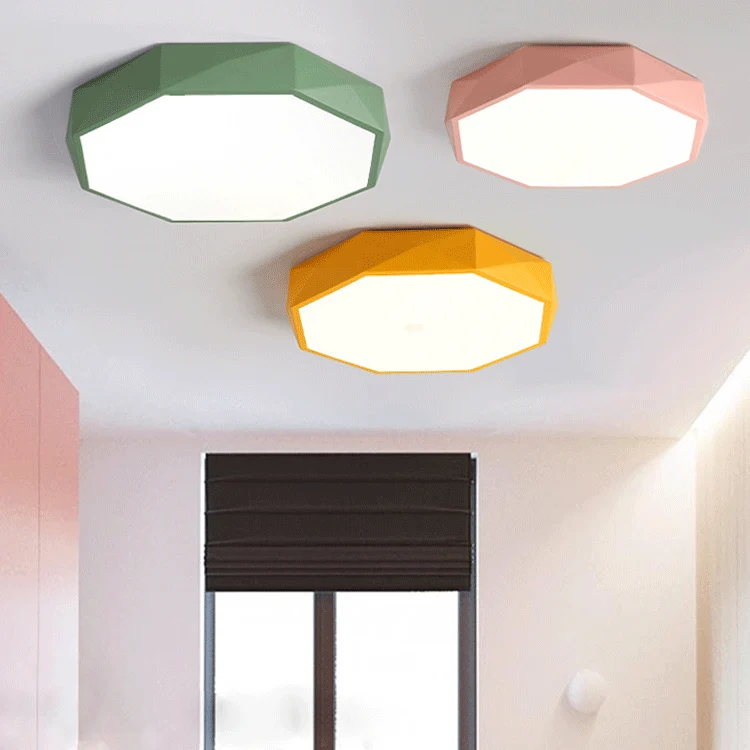 Plafondlamp Gang 30 cm Dimbaar LED IJzer en Acryl Lage Plafonds Flush Mount | Sansoti