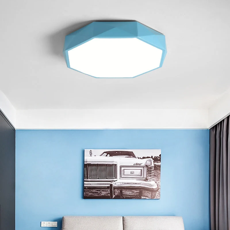 Plafondlamp Gang 30 cm Dimbaar LED IJzer en Acryl Lage Plafonds Flush Mount | Sansoti