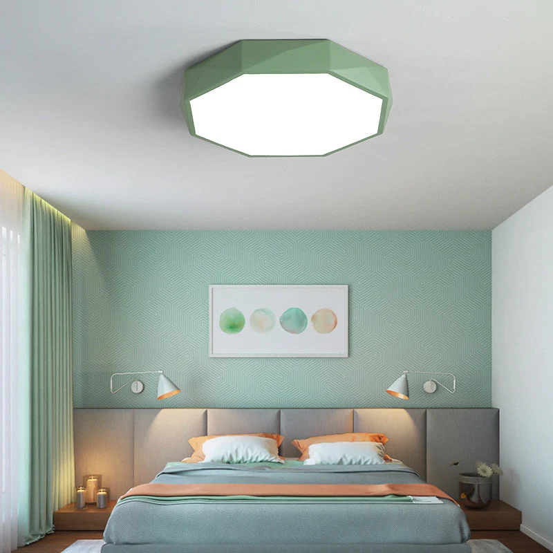 Plafondlamp Gang 30 cm Dimbaar LED IJzer en Acryl Lage Plafonds Flush Mount | Sansoti