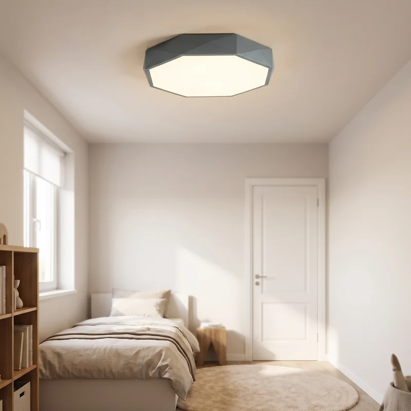 Plafondlamp Kinderkamer 30 cm LED Warm Wit of Koel Wit Acryl Vijf Kleuren Flush Mount | Sansoti